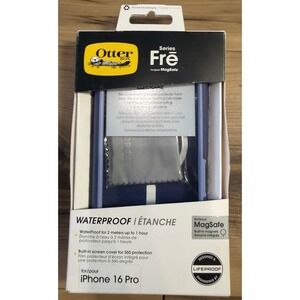 OtterBox Frē Series MagSafe Waterproof Case iPhone 16 Pro Blue New Open Box